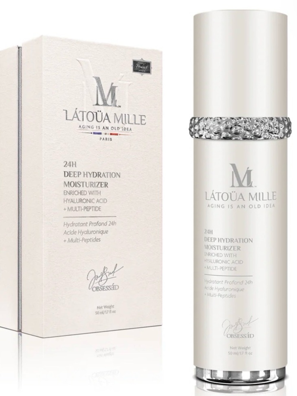 L'ATOUA MILLE 24H Deep Hydration Moisturizer Hyaluronic Acid + Multi-Peptide